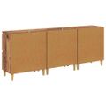 vidaXL Komody 3 ks Staré drevo 60 x 35 x 70 cm Kompozitné drevo