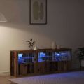 vidaXL LED komoda Staré drevo 181 x 37 x 67 cm Kompozitné drevo