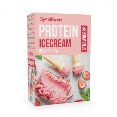 Proteinová zmrzlina Protein Ice Cream 500 g - GymBeam, jahoda