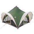 vidaXL Tipi stan so strechou Zelená Pre 6 osôb Polyester a oceľ