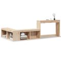 vidaXL Nočný stolík s písacím stolom 222x107x75 cm, borovica