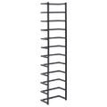 vidaXL Stojan na uteráky čierny 24x12x96 cm oceľ