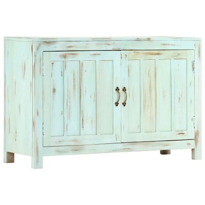 vidaXL Komoda svetlomodrá 110x35x70 cm masívne mangovníkové drevo