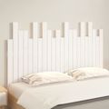 vidaXL Nástenné čelo postele biele 140x3x80 cm masívna borovica