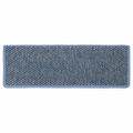 vidaXL Samolepiace nášľapy na schody vzhľad sisal 30ks 65x21x4cm modré