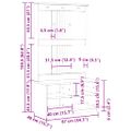 vidaXL Halový strom SANDNES 87x40x159,5 cm masívna borovica