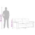 vidaXL 2-miestna pohovka sivohnedá 140 cm mikrovlákno