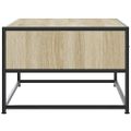 vidaXL Konferenčný stolík dub sonoma 100x50x35cm kompozitné drevo kov