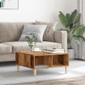 vidaXL Konferenčný stolík staré drevo 60x60x30 cm kompozitné drevo