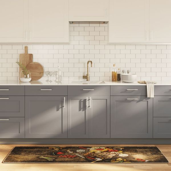 vidaXL Kuchynský koberec viacfarebný 60x180 cm umývateľný