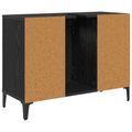 vidaXL Skrinka pod umývadlo s poličkou Čierny dub 80 x 33 x 60 cm