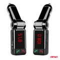 FM transmitter 2×USB-A 12V 24V AMiO-04650