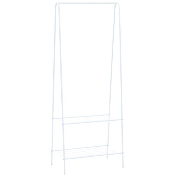 vidaXL Vešiak na oblečenie 59x35x150 cm biely