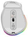 GENIUS Ergo 9000S Pro Silver/ duální Bluetooth + 2,4GHz/ 2400 dpi/ bezdrátová/ 6tlačítková/ dobíjecí/ RGB/ stříbrná Myš, bezdrátová, optická, 2400DPI, 6 tlacítek, Bluetooth, 2,4GHz, USB-C nabíjení, tichá, 7barevné podsvícení, stríbrná