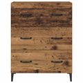 vidaXL Servírovacia skriňa so zásuvkou Staré drevo 69,5 x 34 x 90 cm