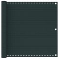 vidaXL Balkónová obrazovka Tmavozelená 75 x 800 cm HDPE a hliník