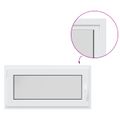 vidaXL Otočné a sklopné okno do suterénu RISOR 100 x 50 cm PVC a sklo