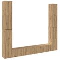 VidaXL 6 dielna súprava nástennej TV skrinky Artisan Oak