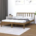 vidaXL Posteľný rám medovo-hnedý borovicový masív 160x200 cm