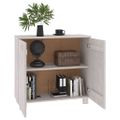 vidaXL Komoda HAMAR, biela 85x35x80 cm, borovicový masív