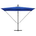 vidaXL Slnečník 294 x 200 x 270 cm Polyester a hliník Azurblue