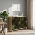vidaXL Servírovacia skriňa ELBURG Sonoma 102 x 33 x 75 cm