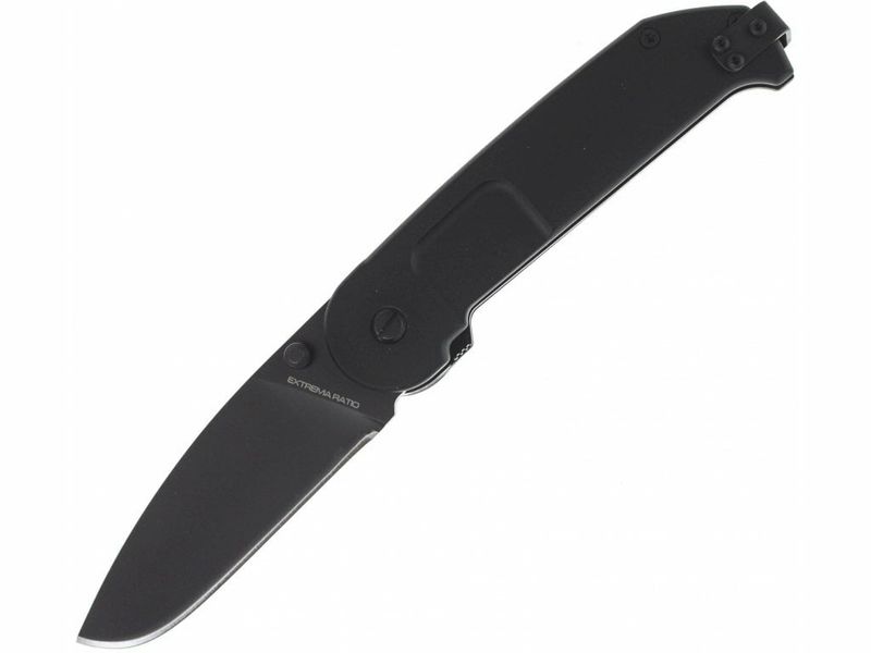 Extrema Ratio 04.1000.0145/BLK BF2 CD BLACK vreckový nôž 8,7 cm, celočierna, hliník