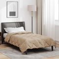 vidaXL Letná prikrývka 200 x 155 cm Leto 200 gsm Sivohnedá