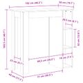 vidaXL Barový stôl 102 x 50 x 103,5 cm Kompozitné drevo Čierny dub