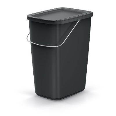 Kôš odpadkový COMPACTA Q FLAP BASIC čierný 12l