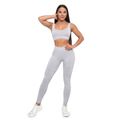 Dámske bezšvové legíny Lift Grey - GymBeam, veľkosť XL