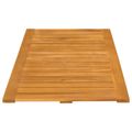 vidaXL Kúpeľňová predložka Hnedá 100 x 55 cm Pevné akáciové drevo