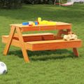 vidaXL Piknikový stôl pre deti voskový 88x97x52 cm borovicový masív