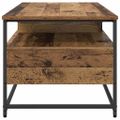 vidaXL Konferenčný stolík Staré drevo 100 x 51 x 45 cm