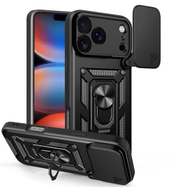 Defender Slide puzdro pre iPhone 17 Pro Max 6,9" / 18 Pro Max 6,9" čierne
