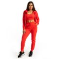 Dámske tepláky Limitless Hot Red - GymBeam, veľkosť XXL, veľkosť oblečenia XXL