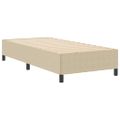 vidaXL Posteľ s pružinovým rámom Šedá zelená 80 x 200 cm
