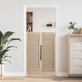 vidaXL Skříňové dvere s dverami 2 ks Prírodná 110 x 2,1 x 39,5 cm