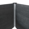 vidaXL Vyvýšený záhradný záhon 200x100x54 cm WPC sivý