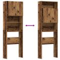 VidaXL Skrinka na práčku Old Wood 64x24x190 cm Engineered Wood
