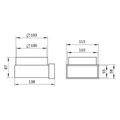 Prechodník - koleno 90° VENTS 521 - 100mm/55x110mm PVC