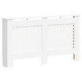 vidaXL Kryty na radiátor 2 ks, biele 152x19x81,5 cm, MDF
