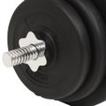 vidaXL Súprava činiek barbell a dumbbell 30 kg