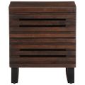 vidaXL Nočné stolíky 2 ks 40x34x46 cm masívne mangovníkové drevo