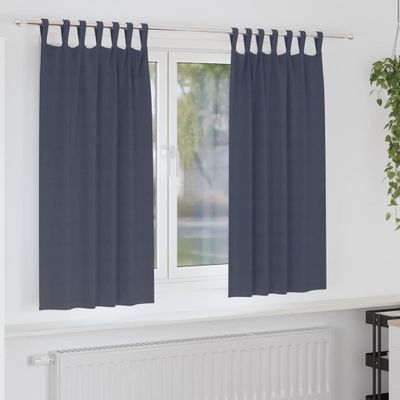 vidaXL Záclony na zatemnenie s krúžkami 2 pcs Antracit 175 x 140 cm