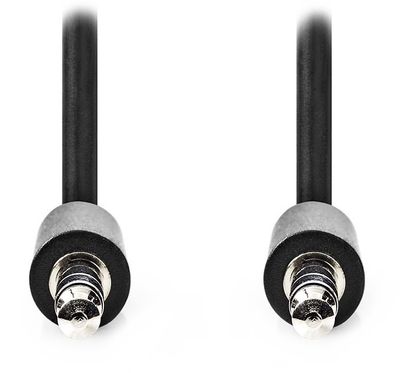 NEDIS kabel jack 3,5 mm - jack 3,5 mm/ černý/ bulk/ 1m Kabel, zástrcka 3,5mm jack - zástrcka 3,5mm jack, cerný, 1m