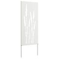 vidaXL Záhradná clona na súkromie Kvetinový Biela 50 x 140 cm