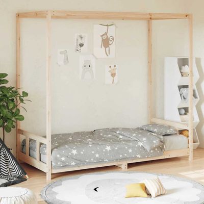 vidaXL Rám detskej postele 90x190 cm masívna borovica
