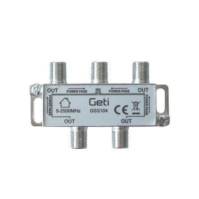 Anténny rozbočovač GETI GSS104  4 výstupy
