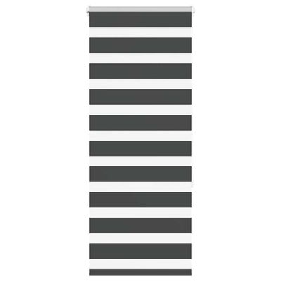 vidaXL Zebra roleta čierna 55x150 cm šírka látky 50,9 cm polyester